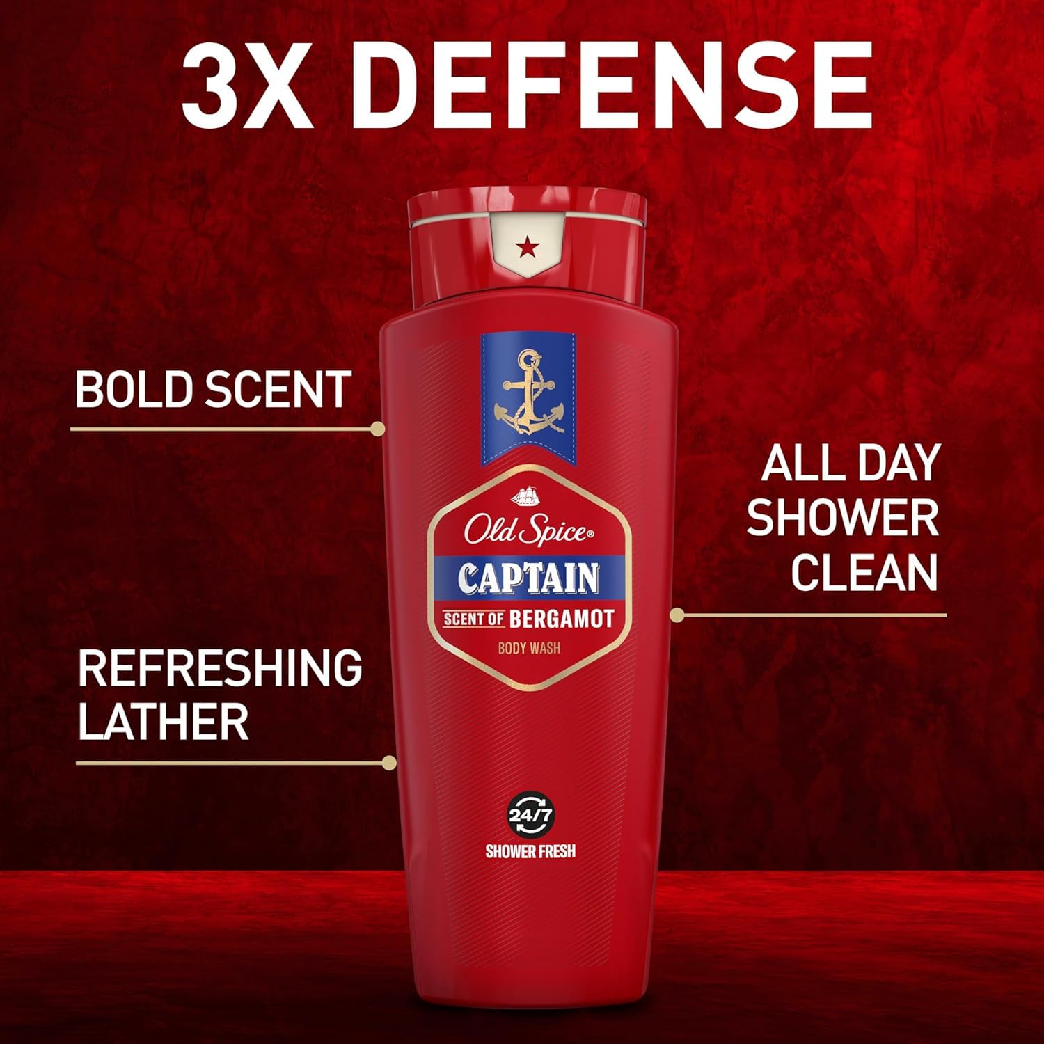 Amazon | OLD SPICE (オールドスパイス) BODY WASH CAPTAIN 16oz/473ml
